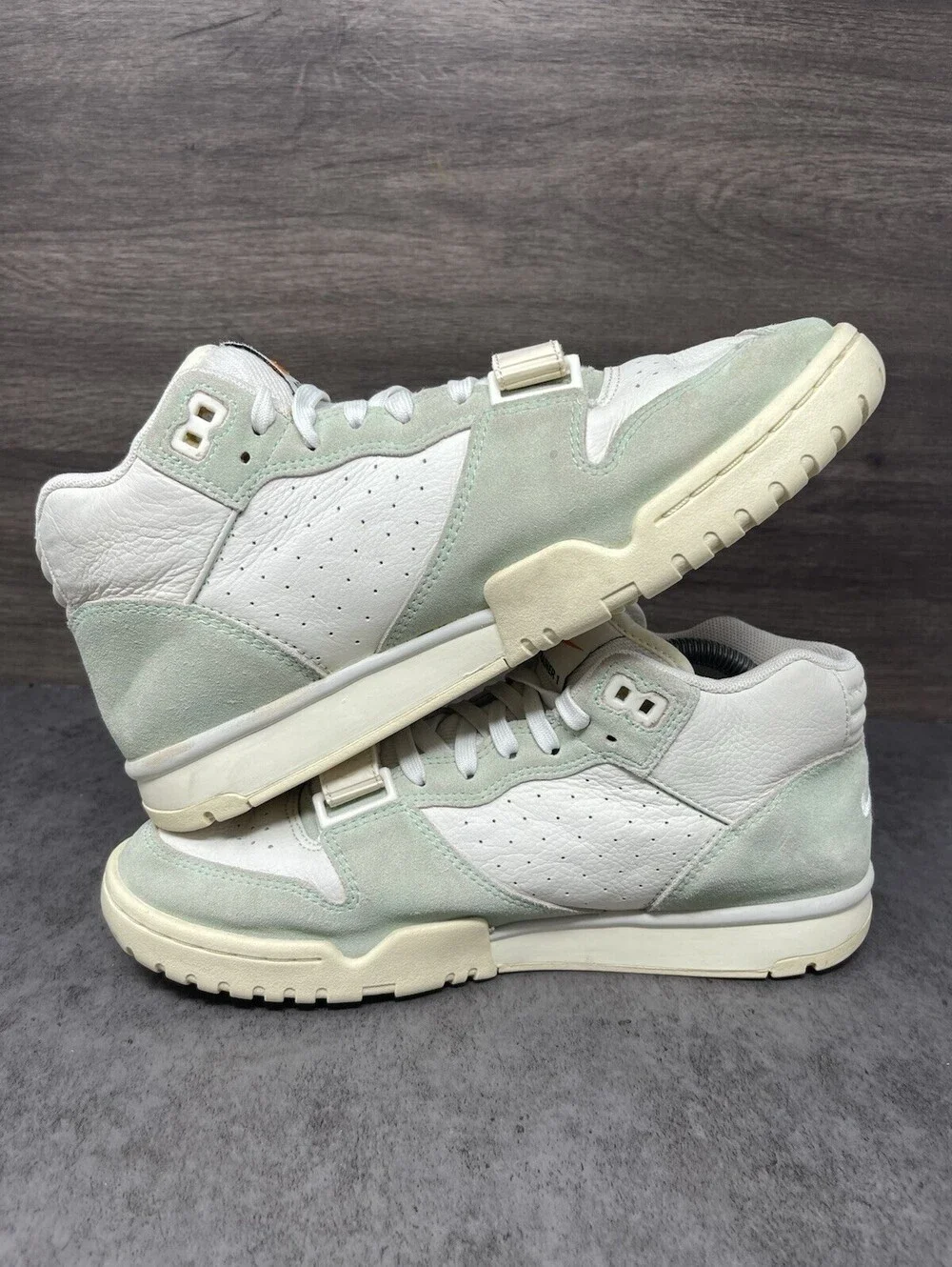 Nike Air Trainer 1 Enamel Green Size 8.5 Mens Sail Suede Retro DX4462-300